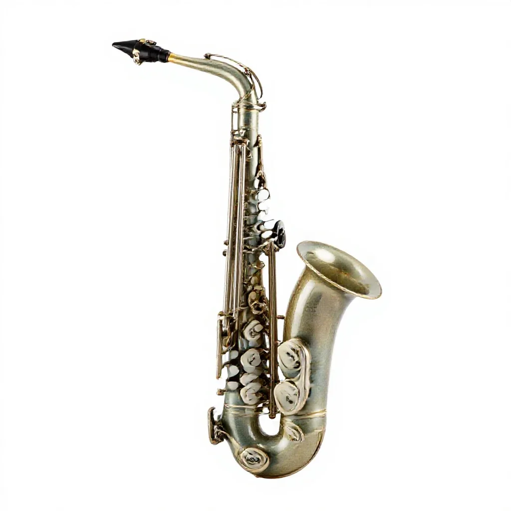 Saxhorn isolated on a white background