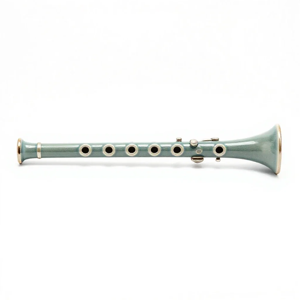 Single-reed instrument isolated on a white background