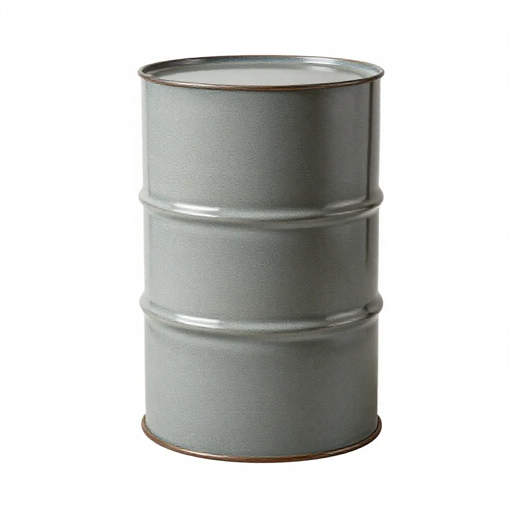 Steel drum isolated on a white background