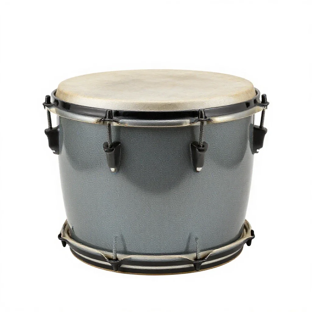 Tenor drum isolated on a white background