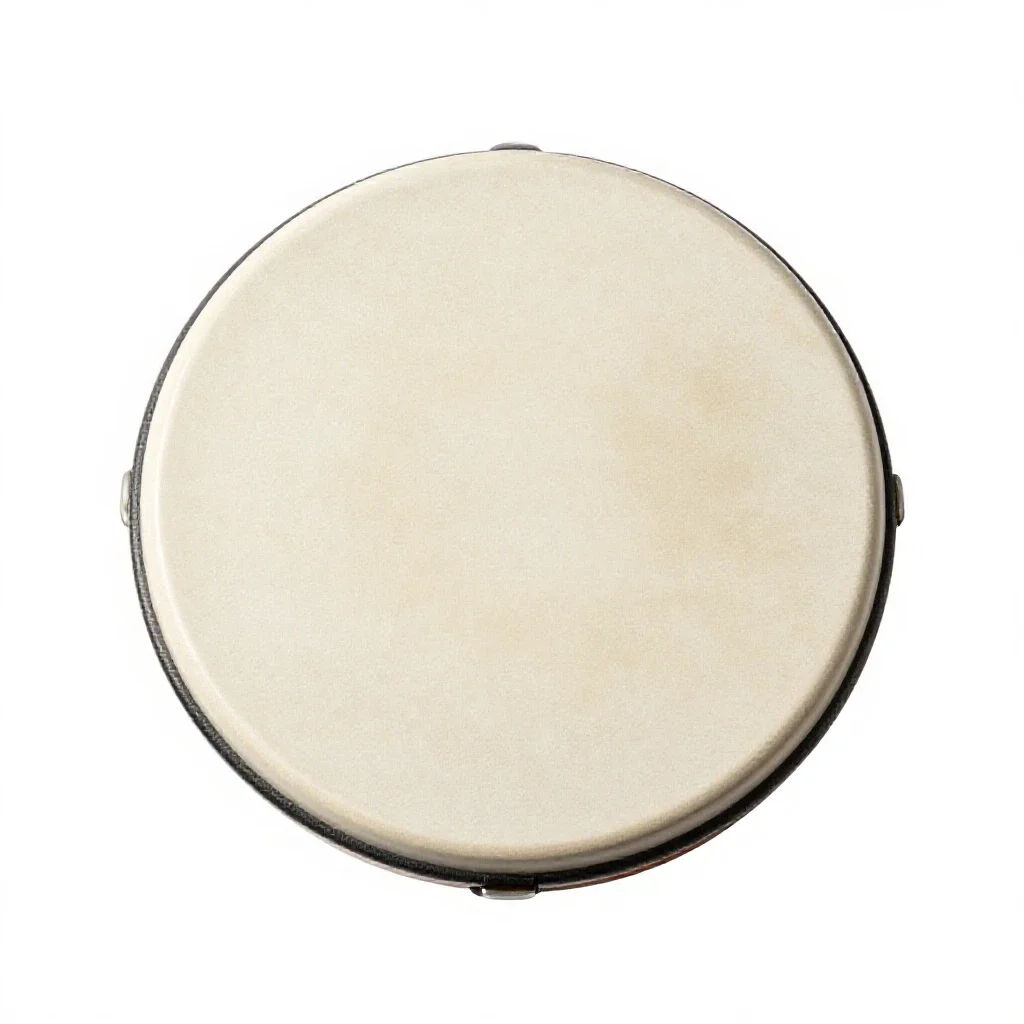 Timbrel isolated on a white background