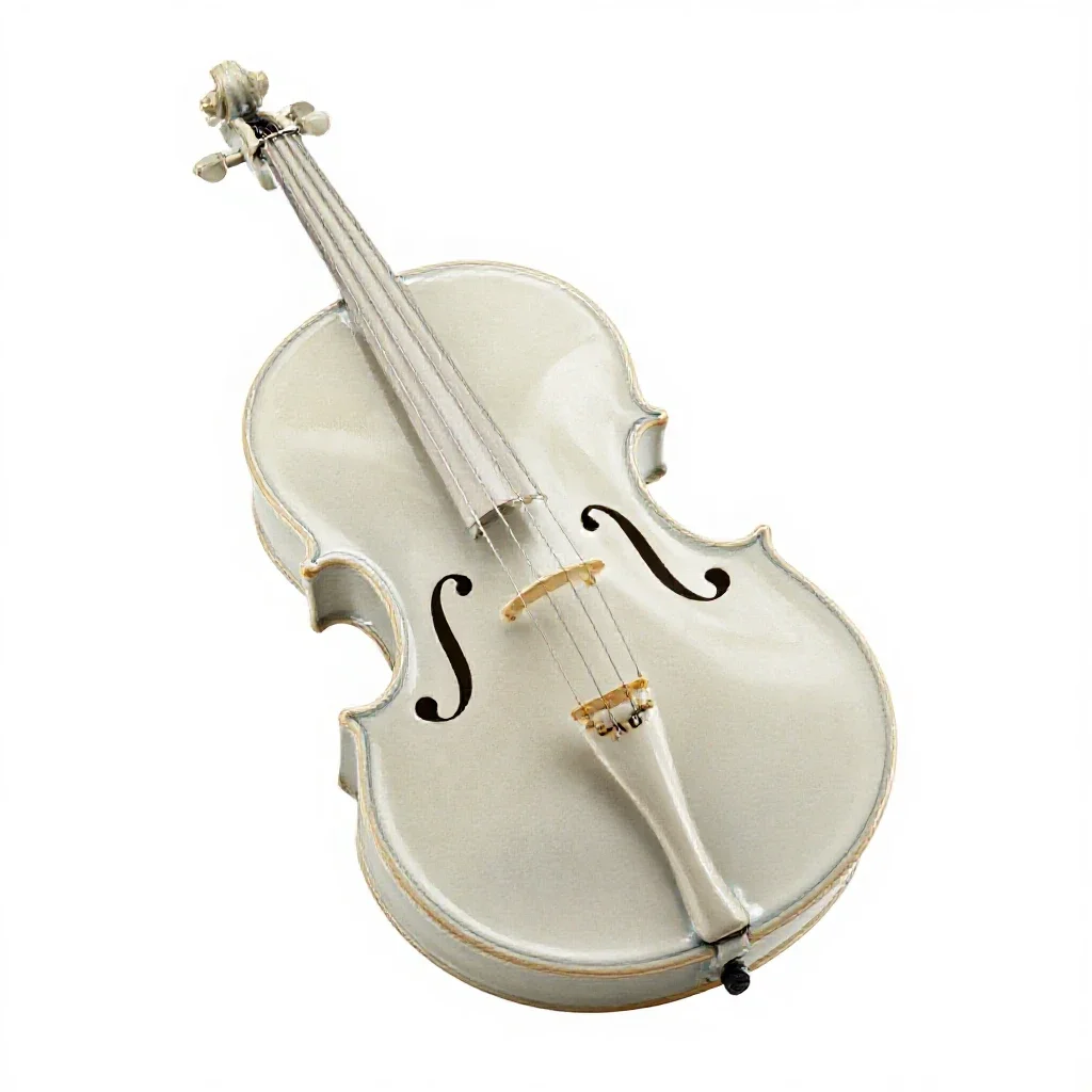 Viola da gamba isolated on a white background