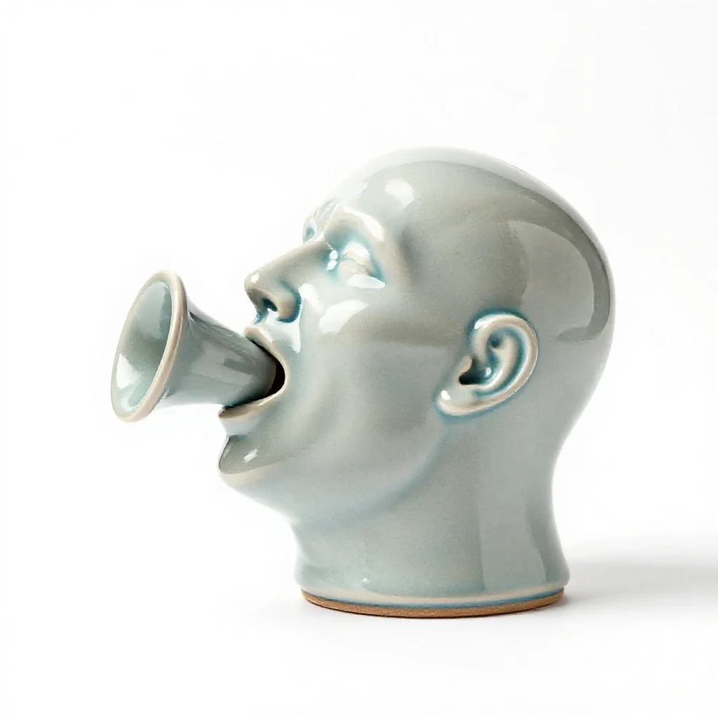 Vox humana isolated on a white background