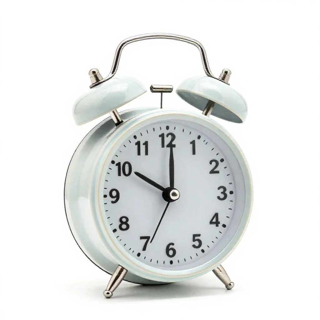 Alarm clock isolated on a white background