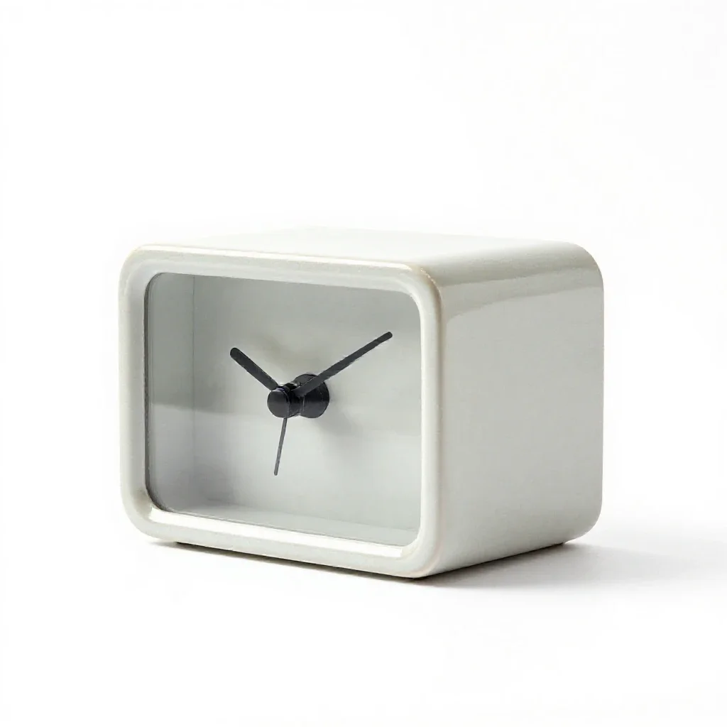 Electric clock isolated on a white background