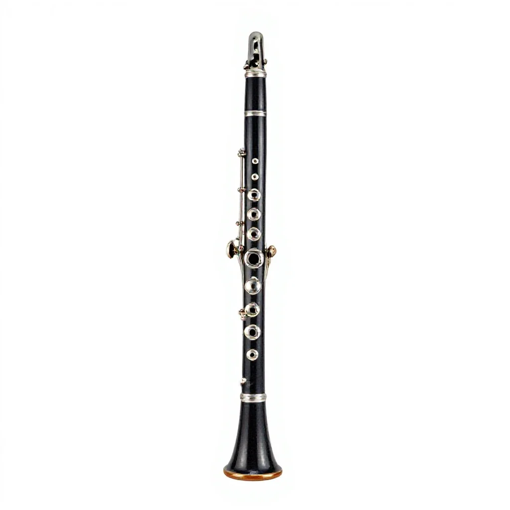 Oboe da caccia isolated on a white background