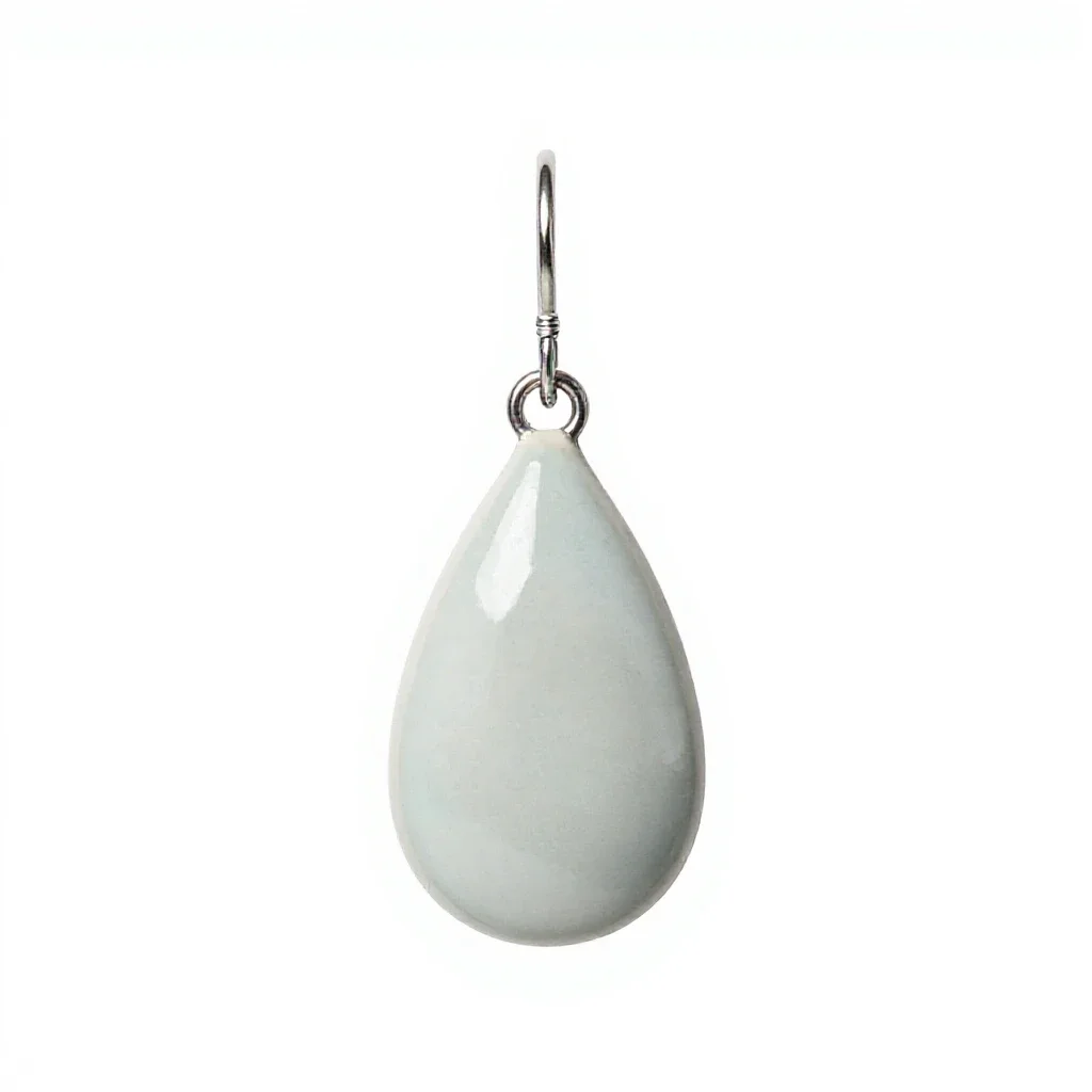 Pendant earring isolated on a white background