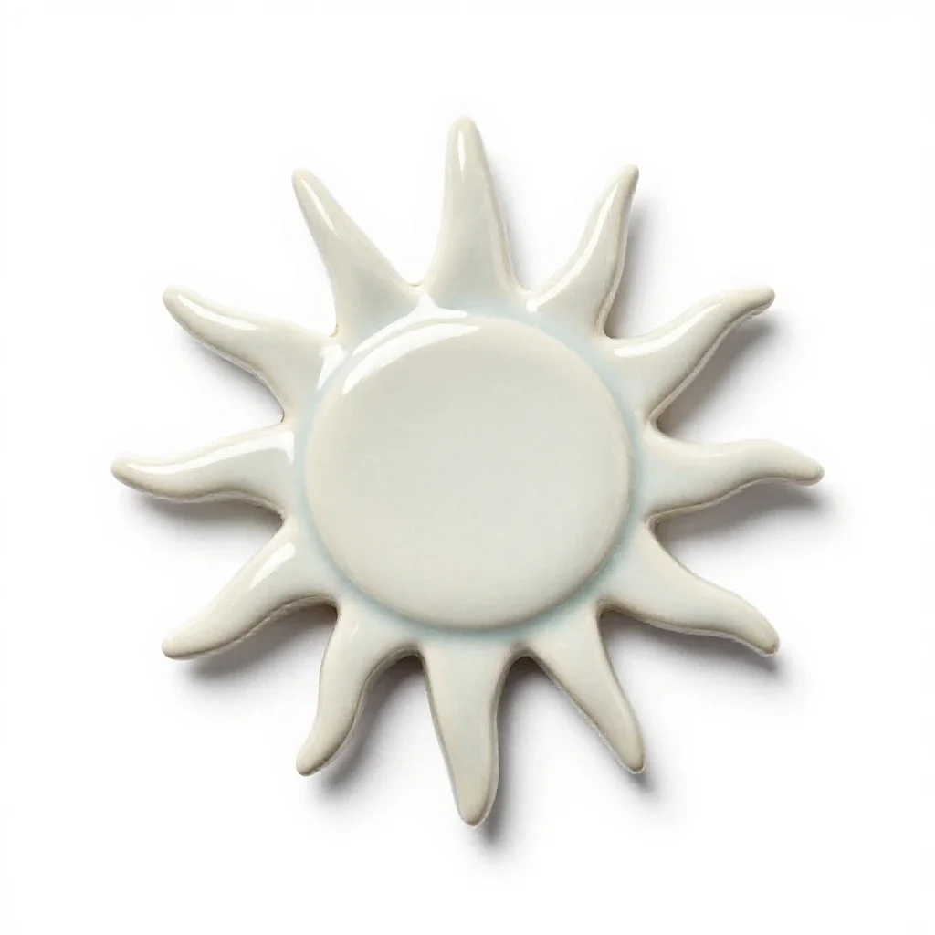 Sunburst isolated on a white background