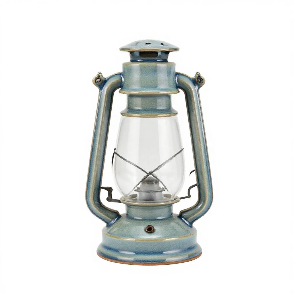 Hurricane lamp isolated on a white background