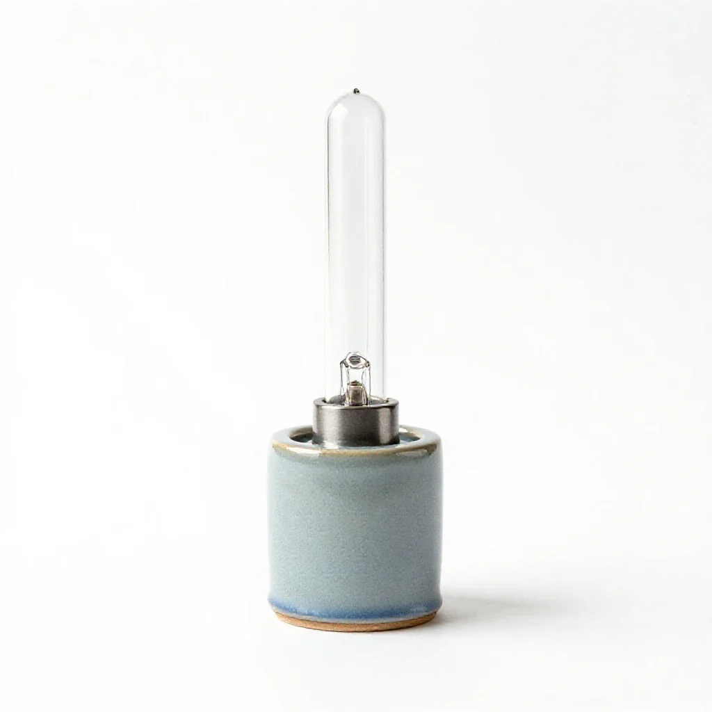 Neon lamp isolated on a white background