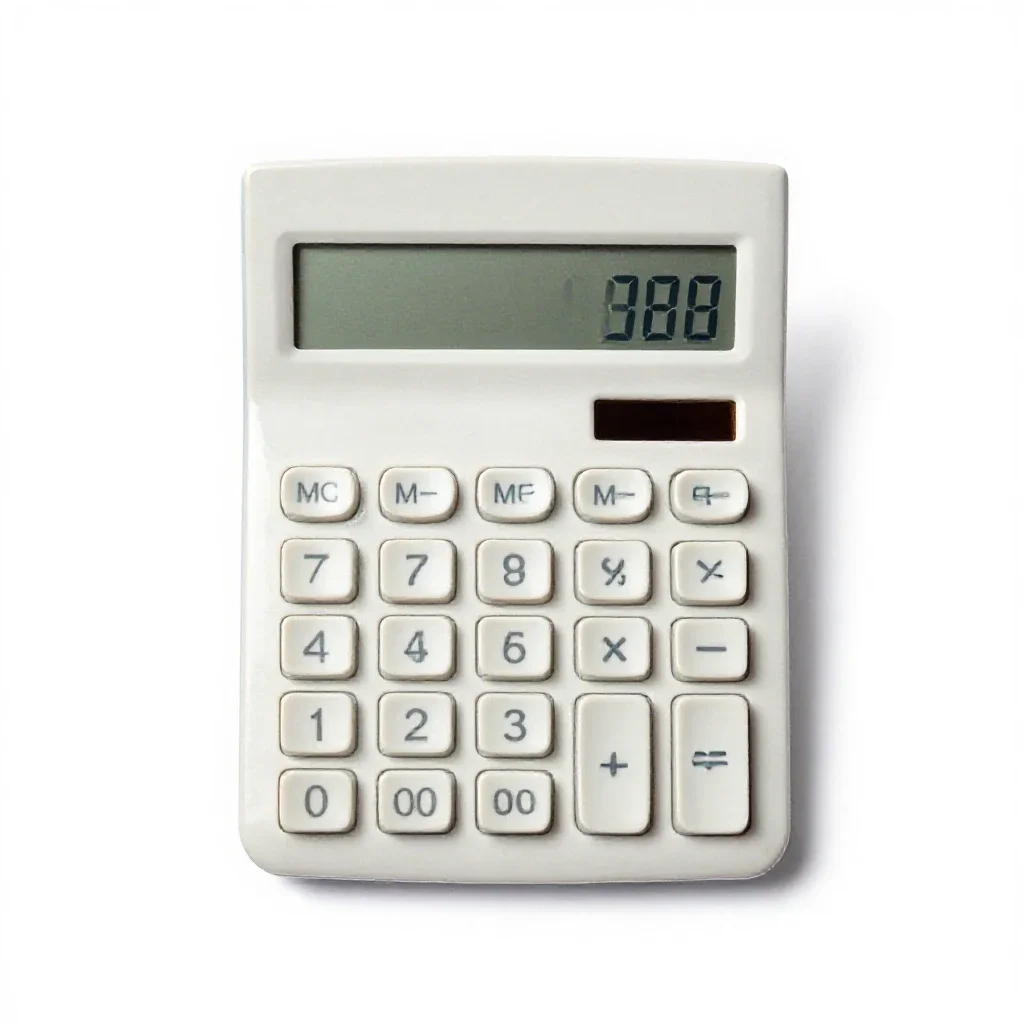 Calculator isolated on a white background
