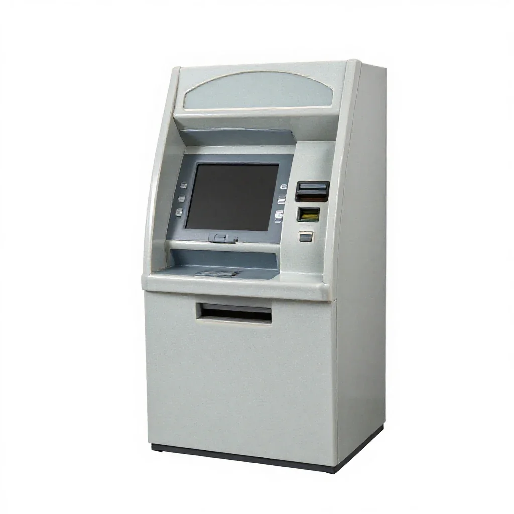 Cash machine isolated on a white background