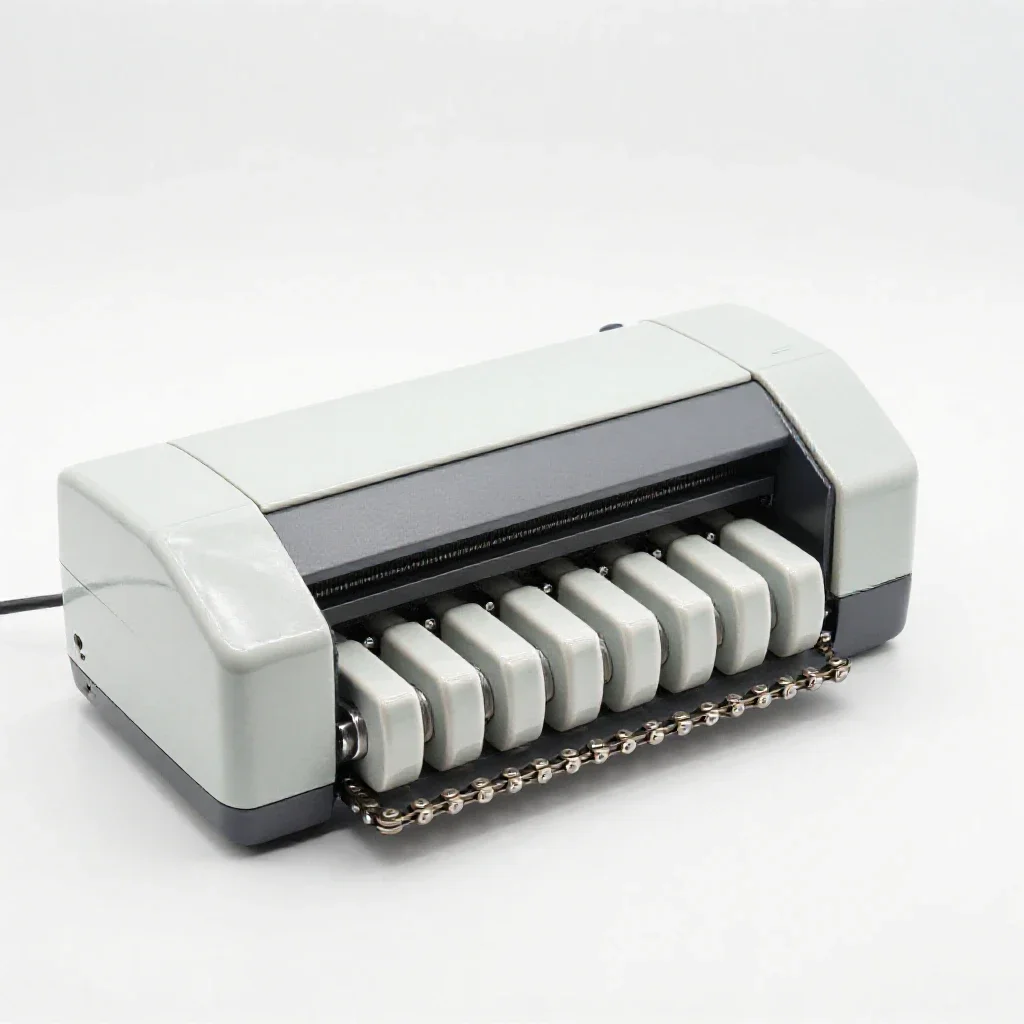 Chain printer isolated on a white background
