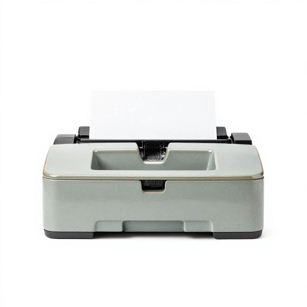 Character printer isolated on a white background