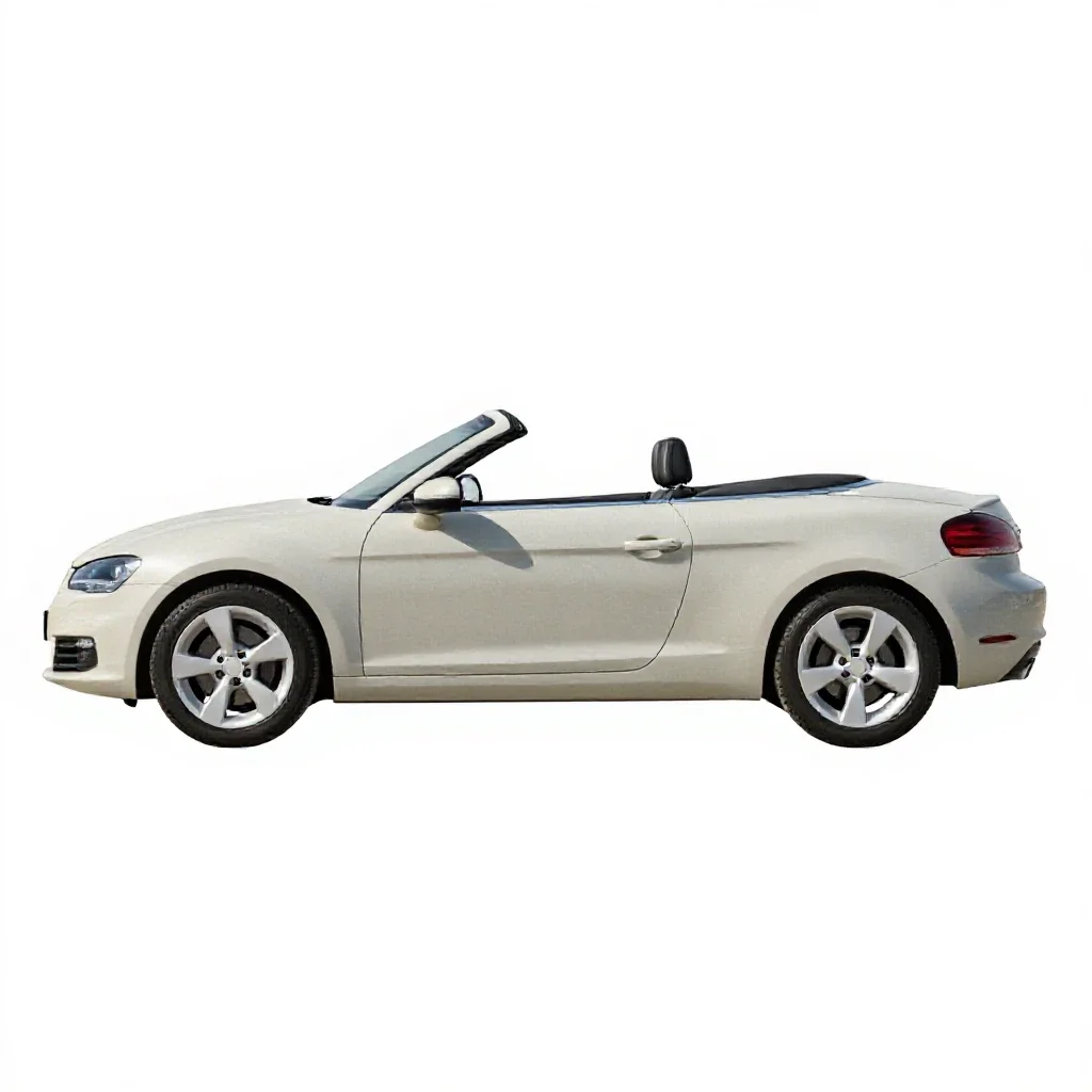 Convertible isolated on a white background