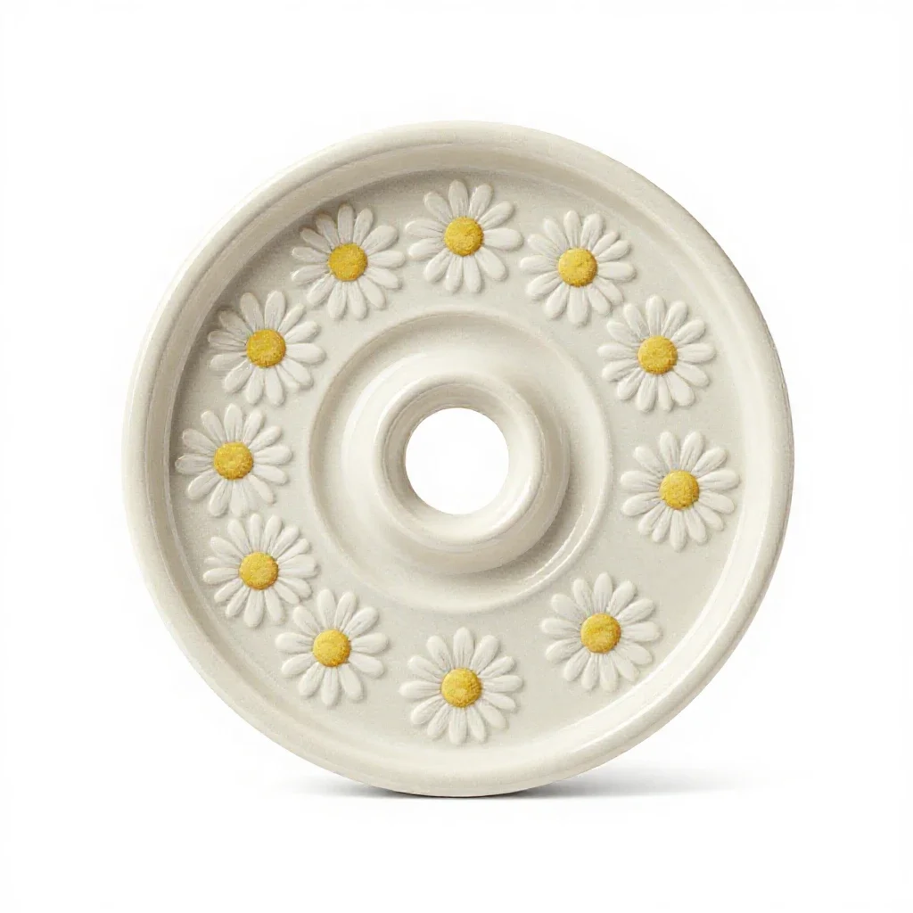 Daisy print wheel isolated on a white background