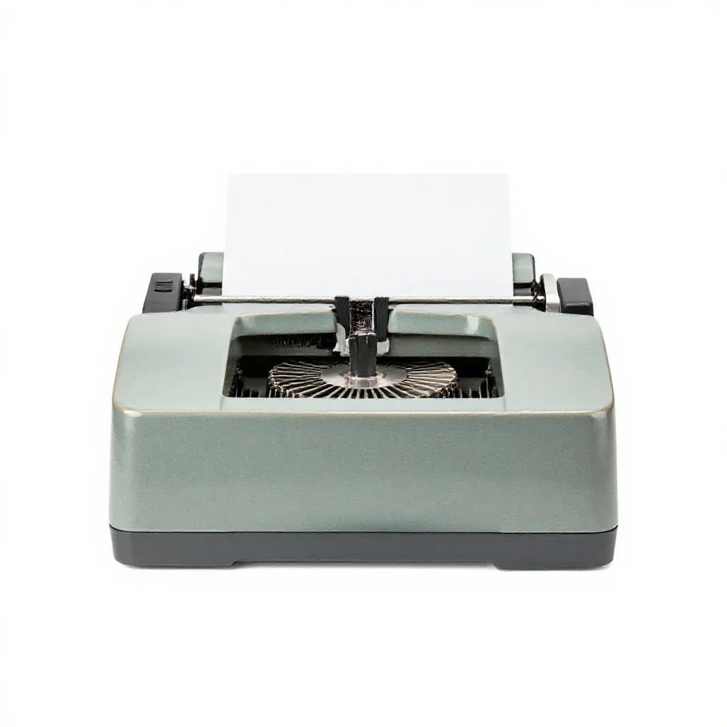 Daisywheel printer isolated on a white background