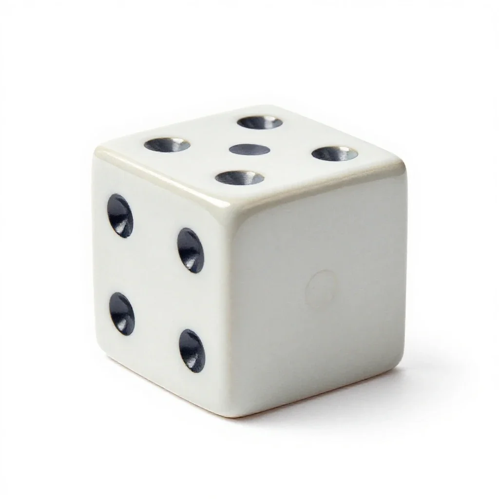 Dicer isolated on a white background