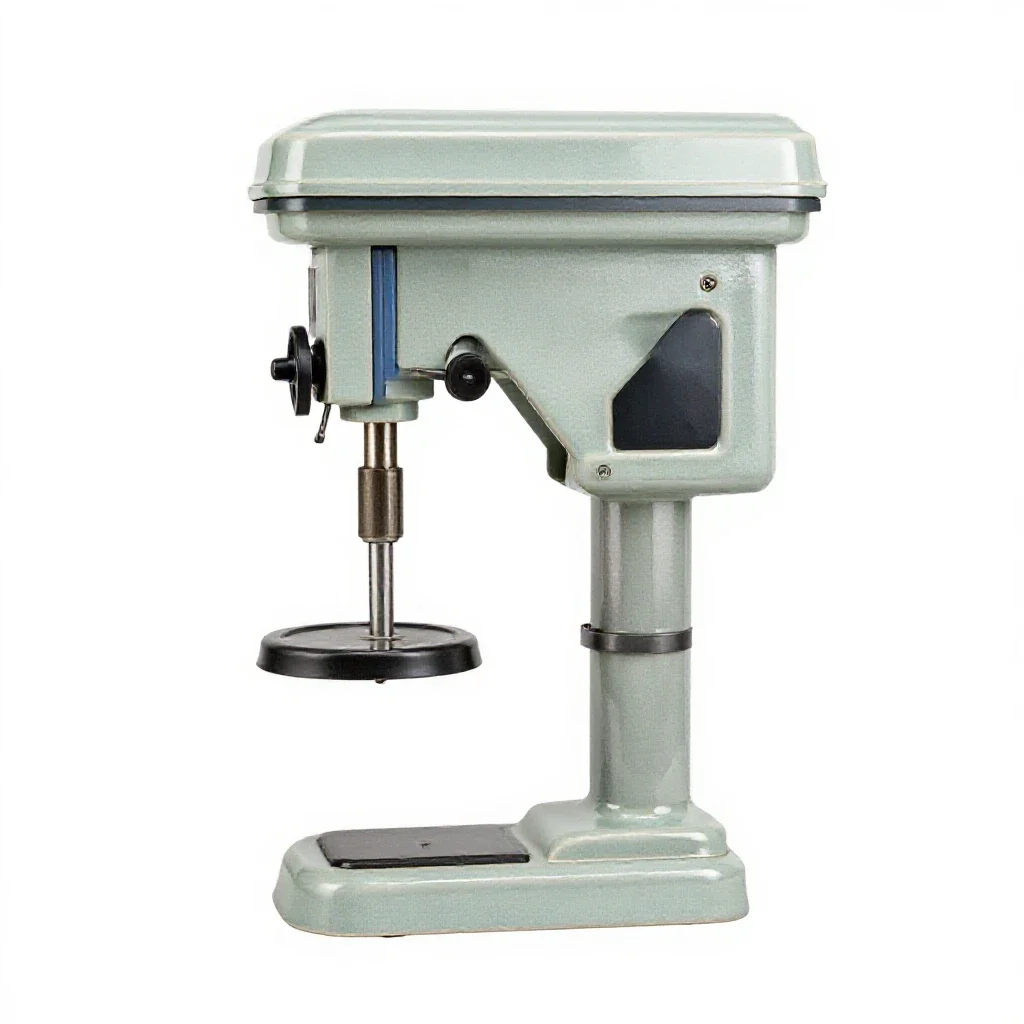 Drill press isolated on a white background