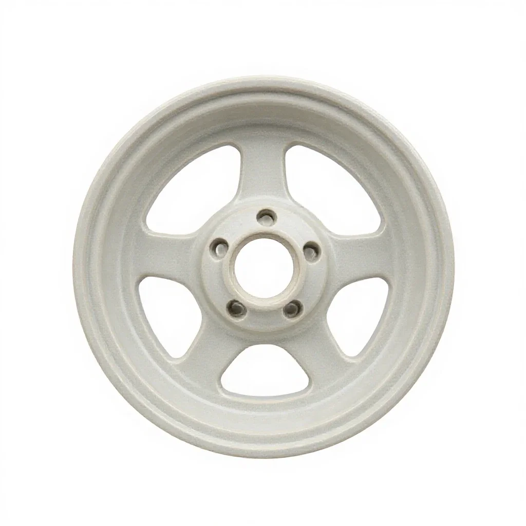 Driving wheel isolated on a white background
