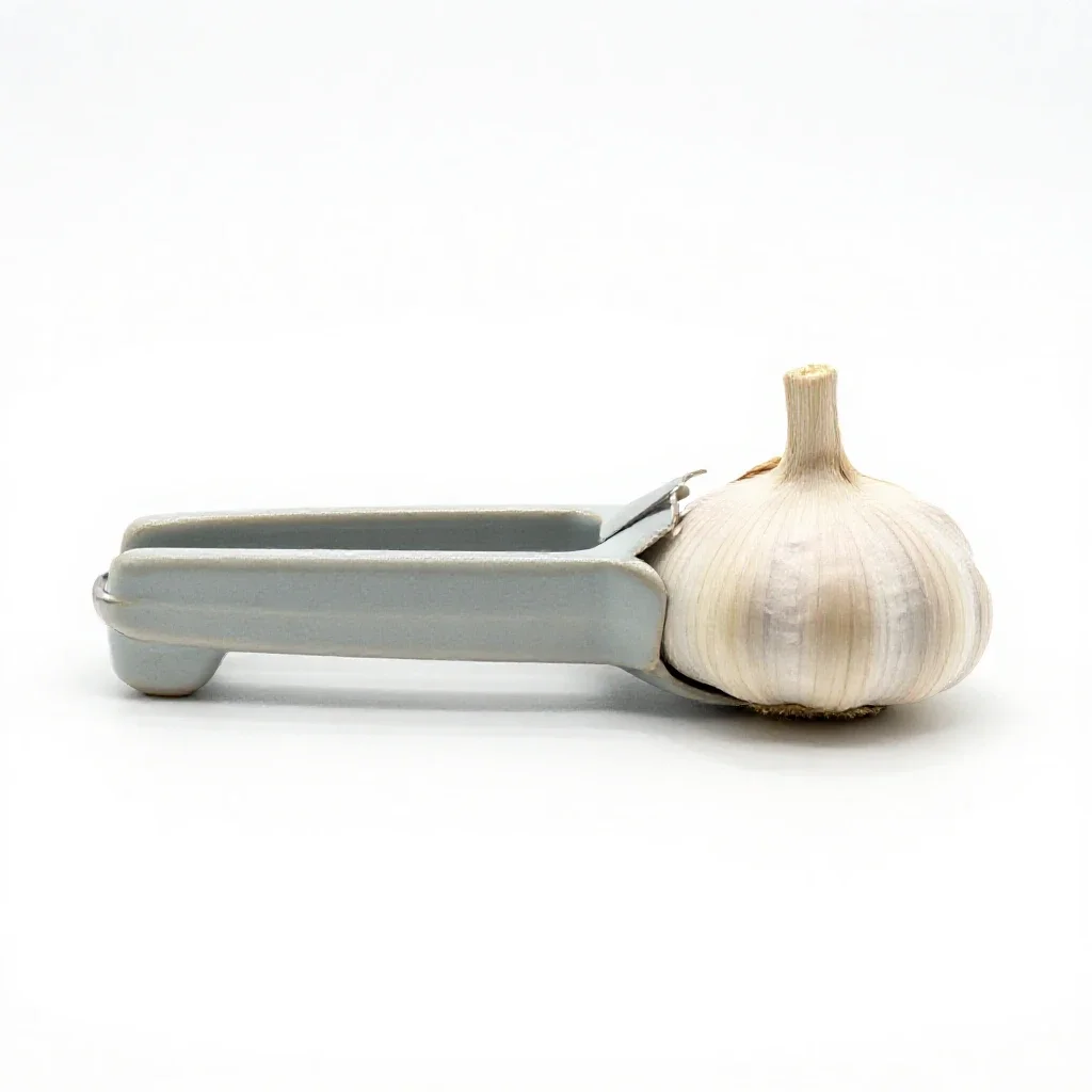 Garlic press isolated on a white background