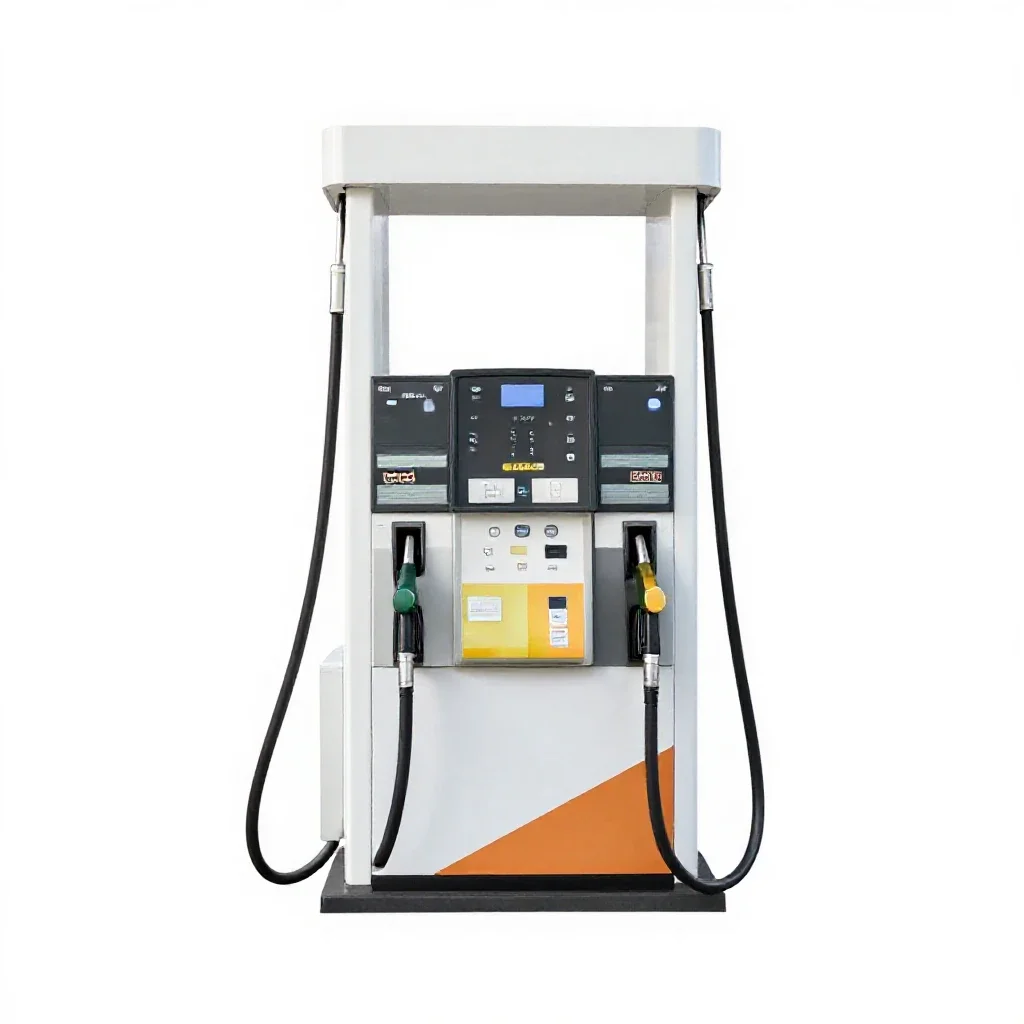 Gas pump isolated on a white background