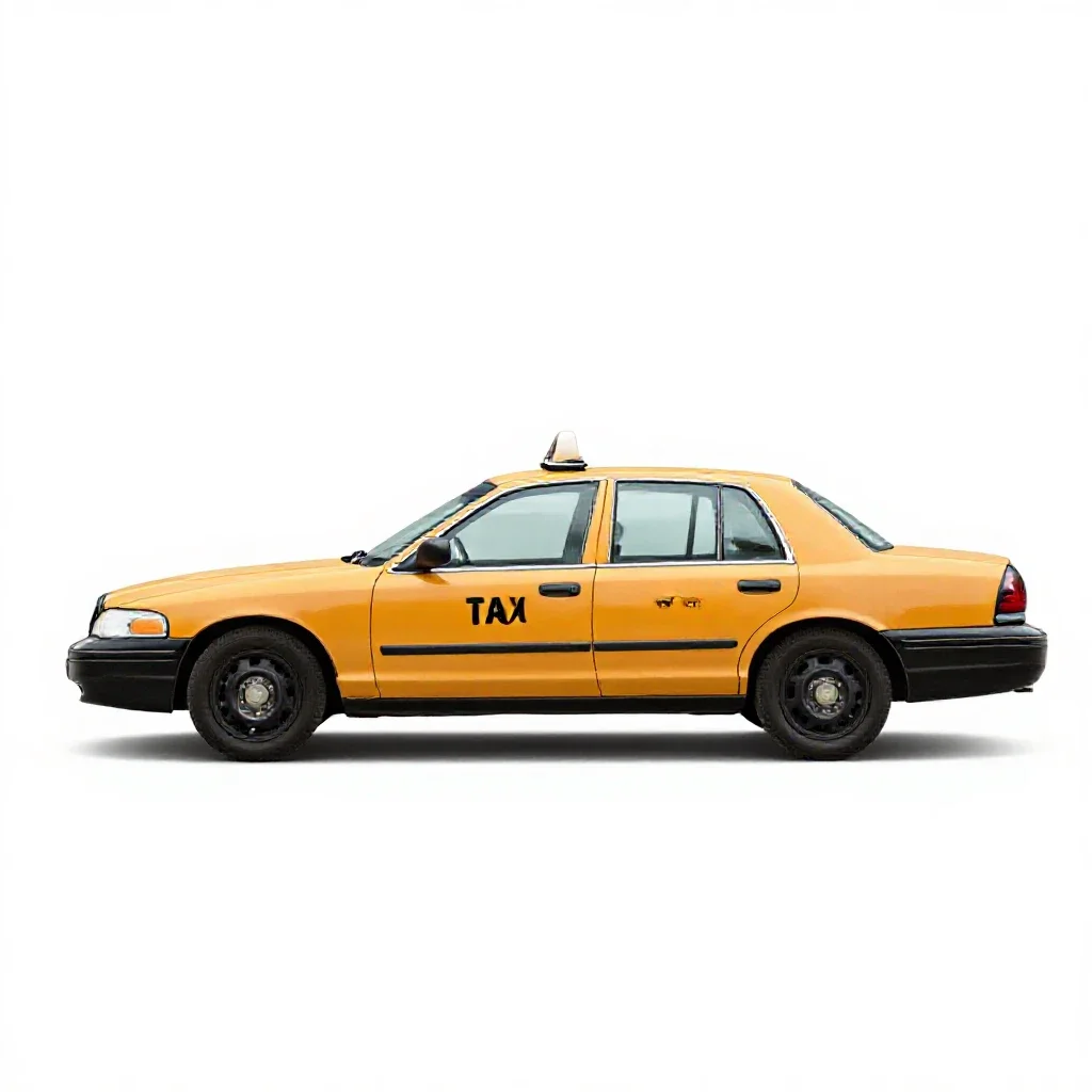 Gypsy cab isolated on a white background
