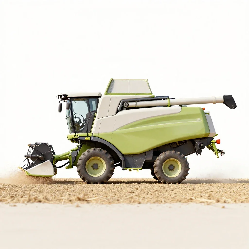 Harvester isolated on a white background