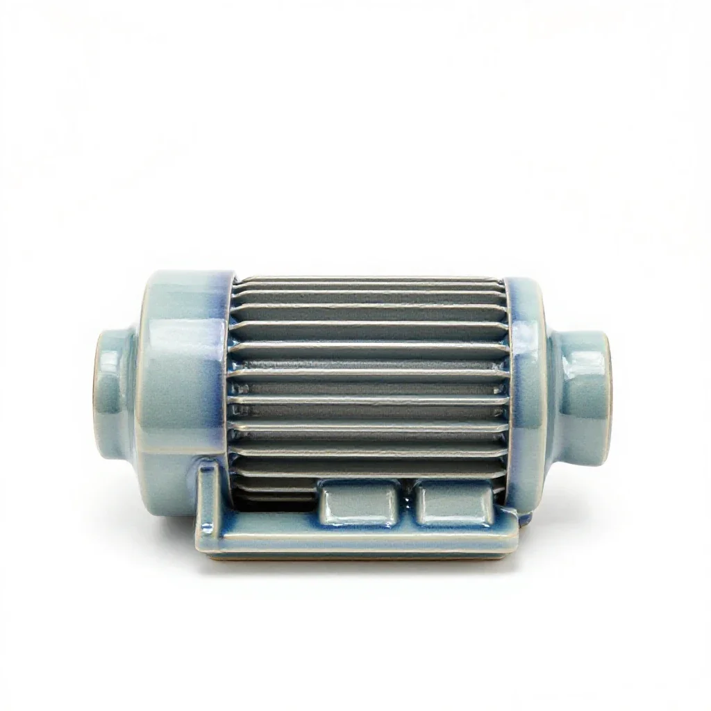 Hydroelectric turbine isolated on a white background