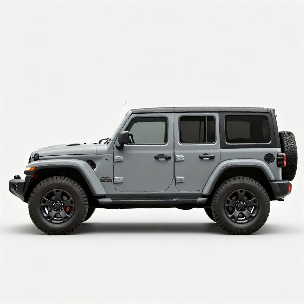 Jeep isolated on a white background