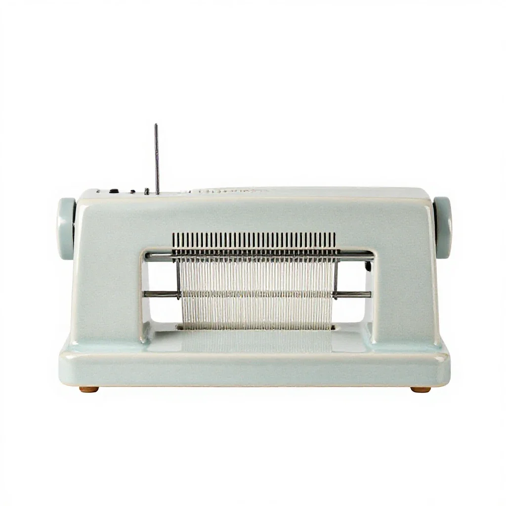 Knitting machine isolated on a white background