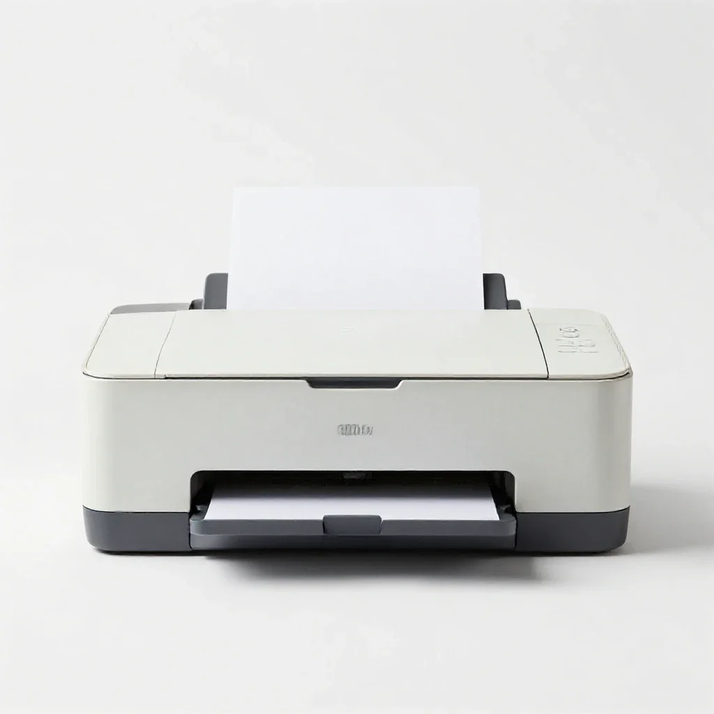 Laser printer isolated on a white background