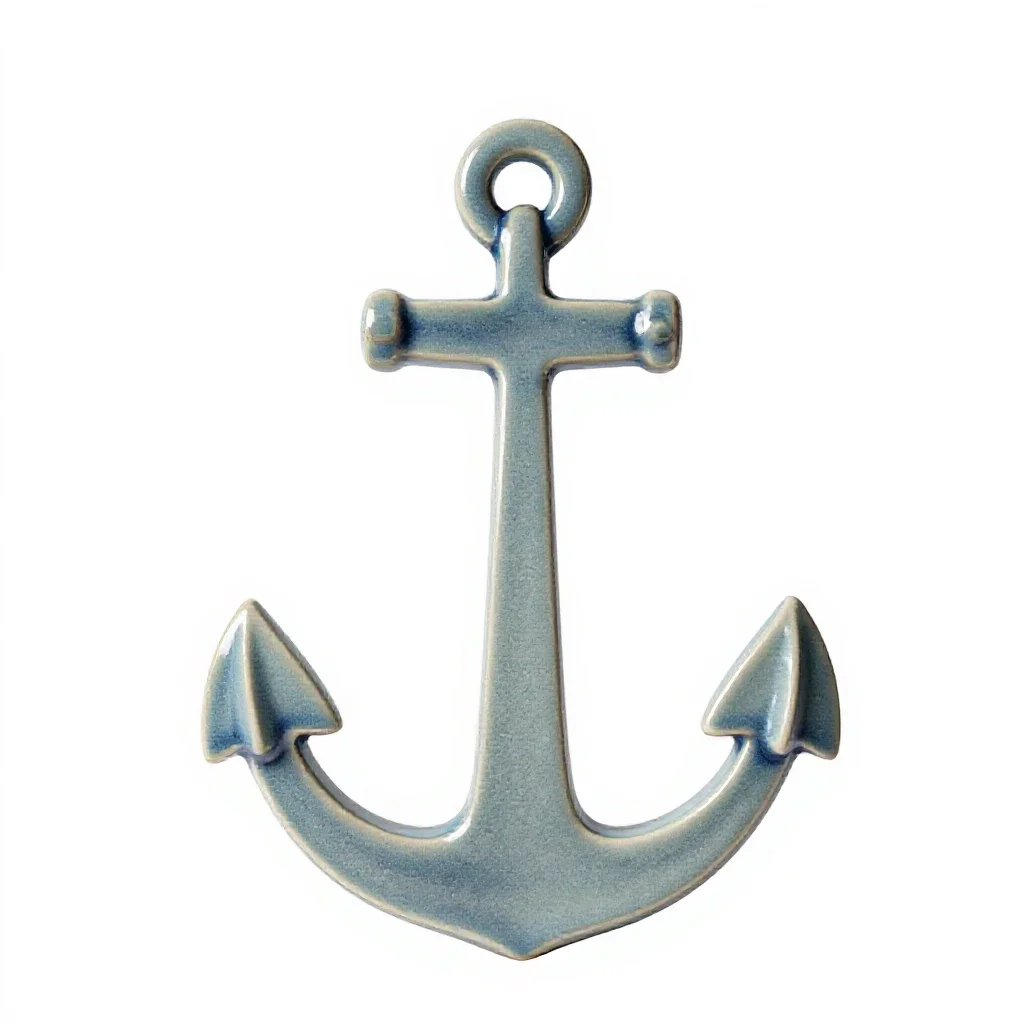 Mooring anchor isolated on a white background