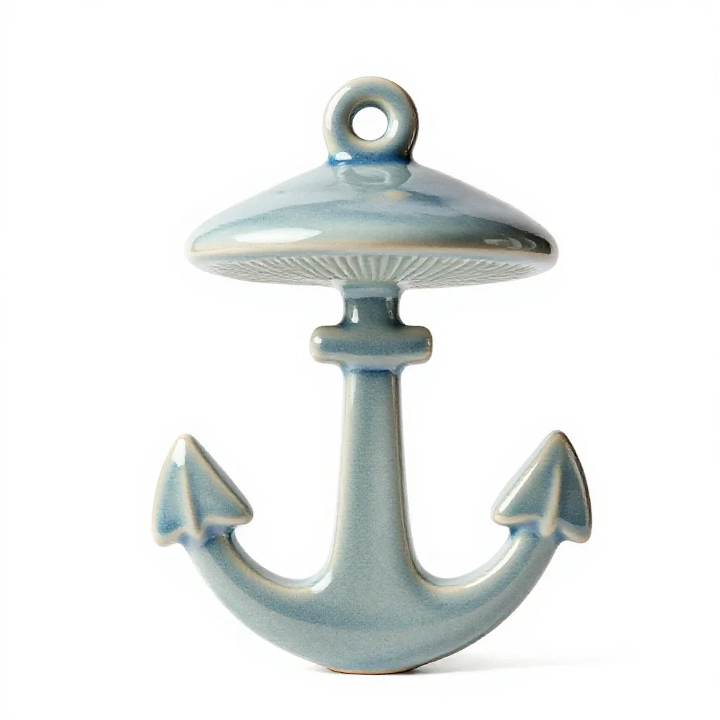 Mushroom anchor isolated on a white background