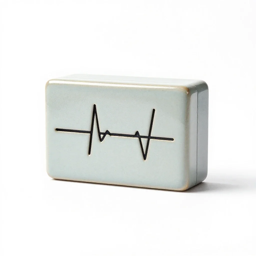 Pulse counter isolated on a white background