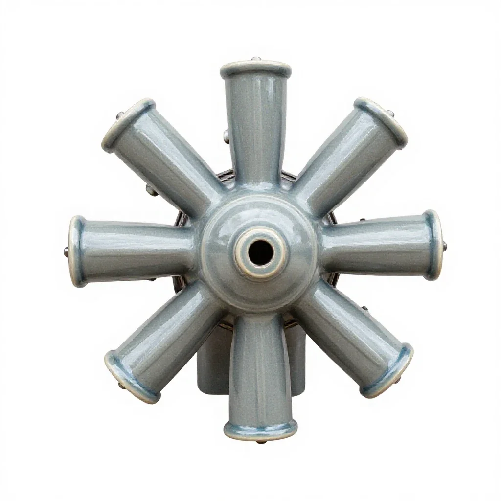 Radial engine isolated on a white background