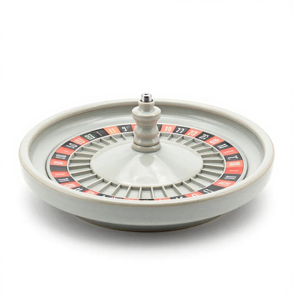 Roulette isolated on a white background