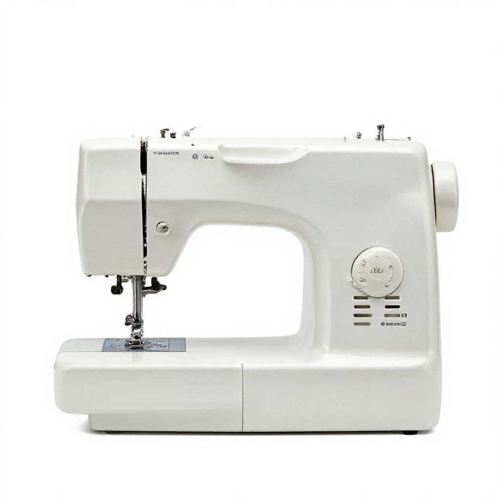 Sewing machine isolated on a white background