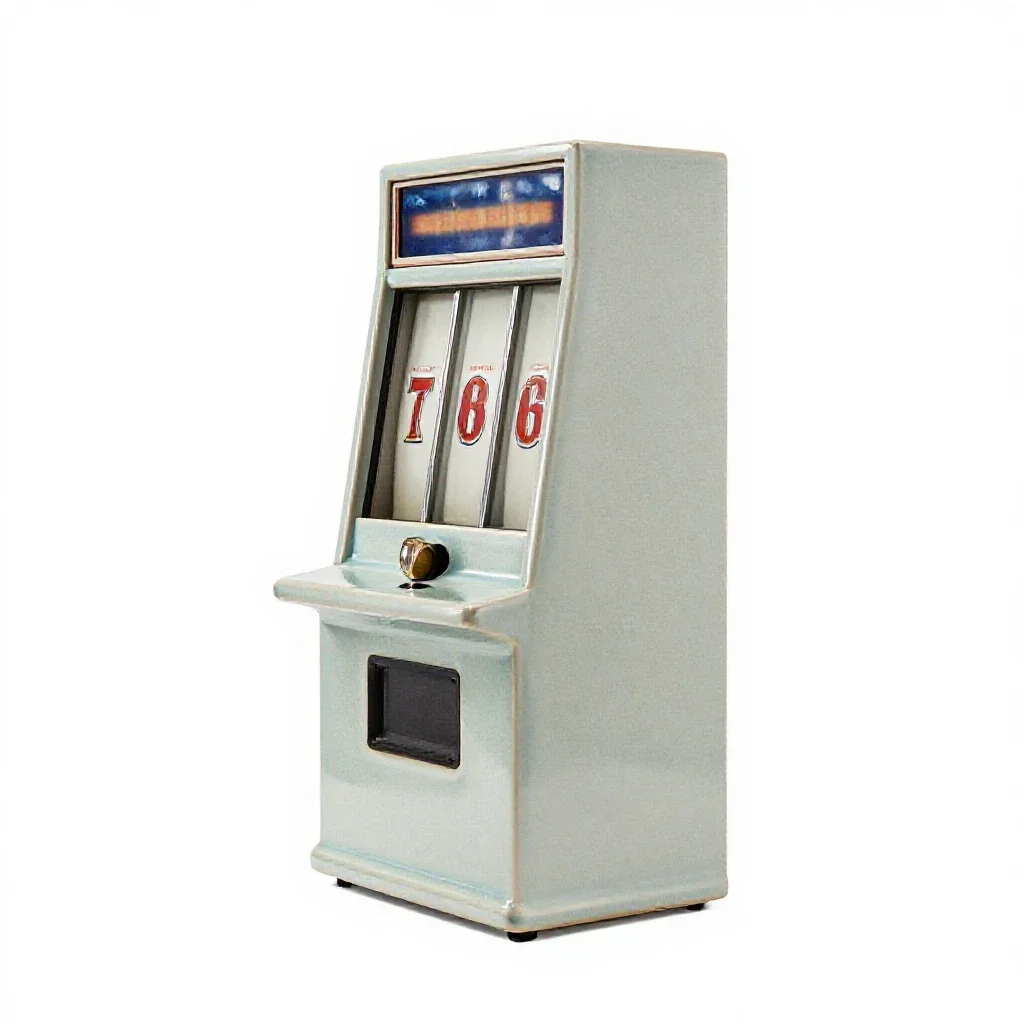 Slot machine isolated on a white background