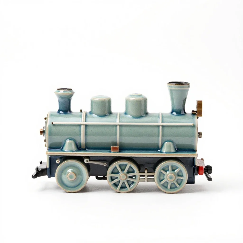 Steam engine isolated on a white background