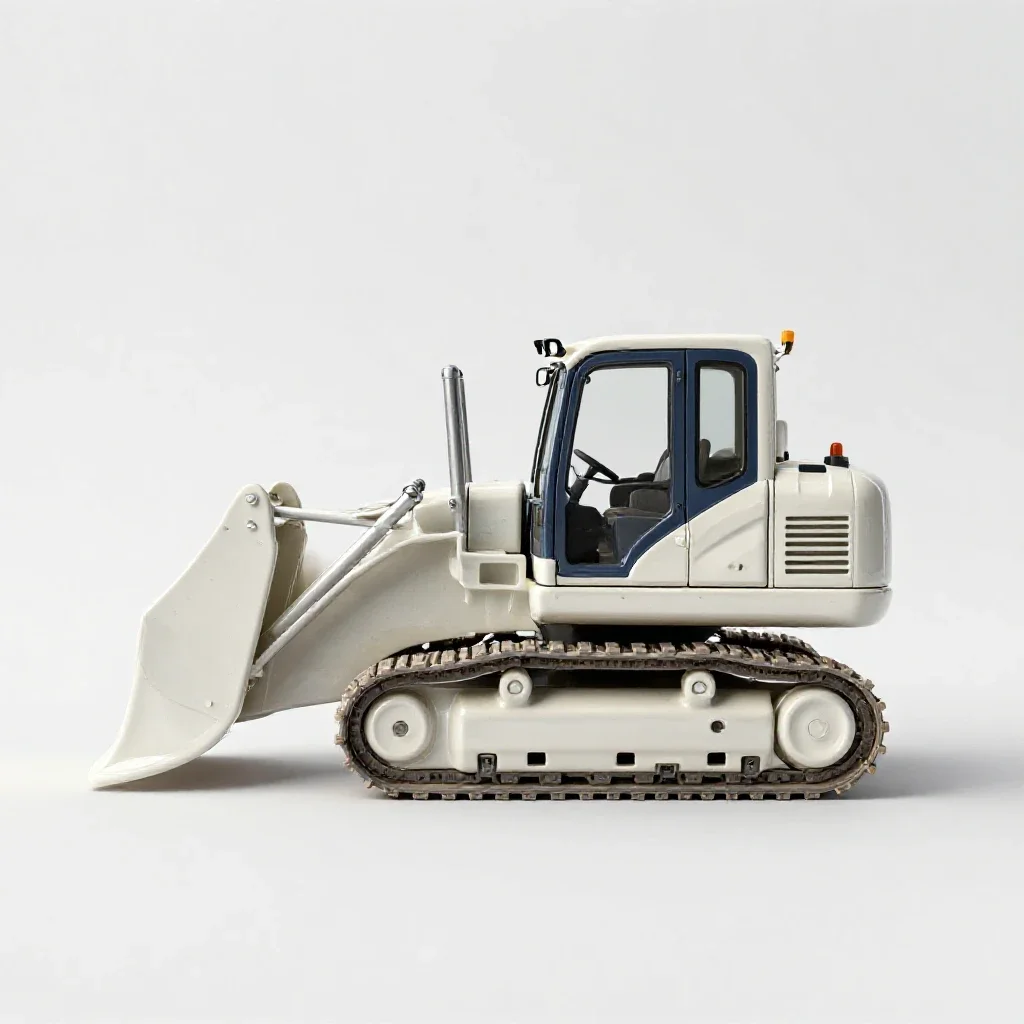 Steam shovel isolated on a white background