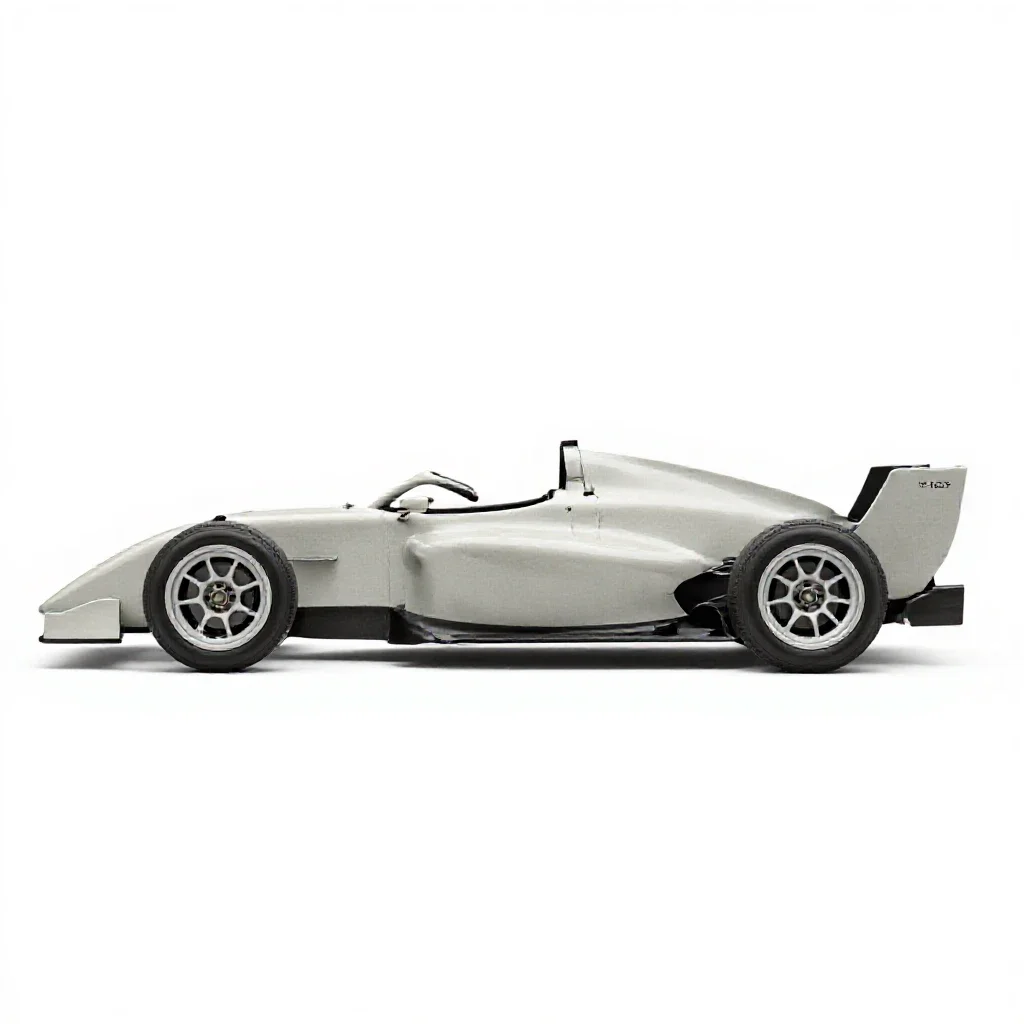 Stock car isolated on a white background