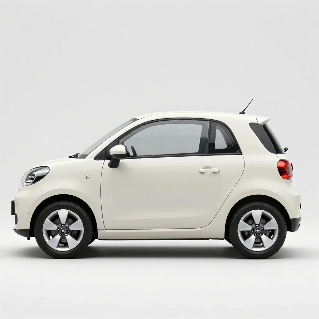 Subcompact isolated on a white background