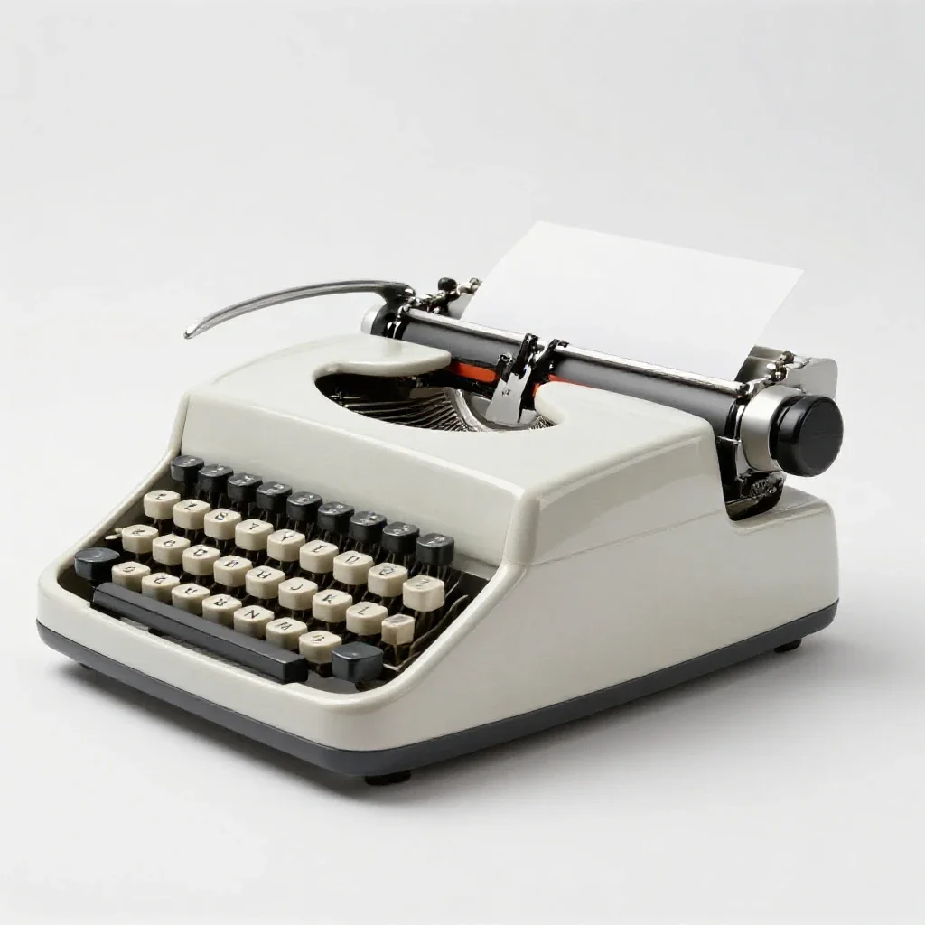 Teletypewriter isolated on a white background