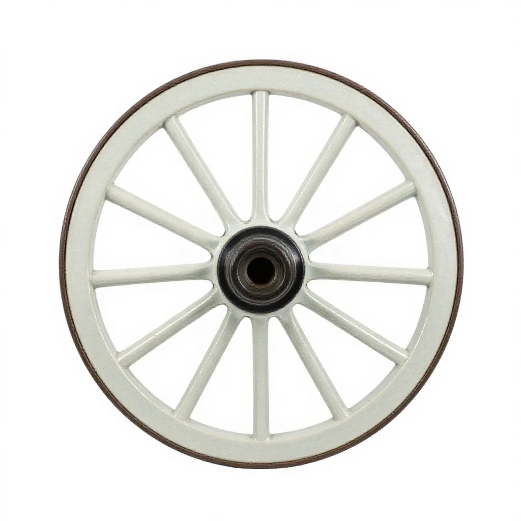 Wagon wheel isolated on a white background