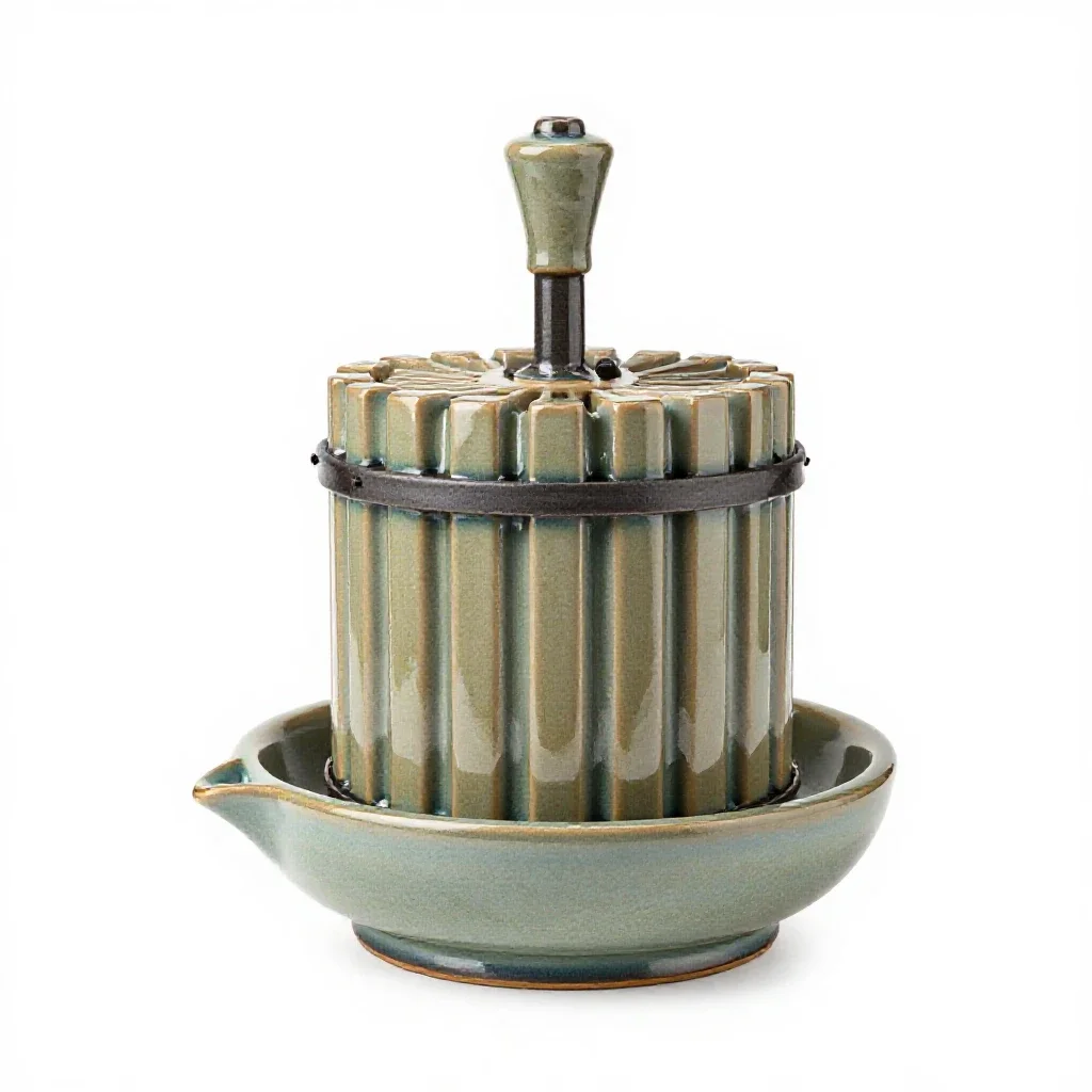 Winepress isolated on a white background