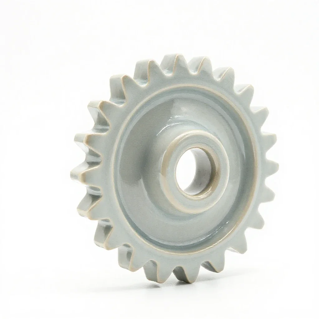 Worm wheel isolated on a white background