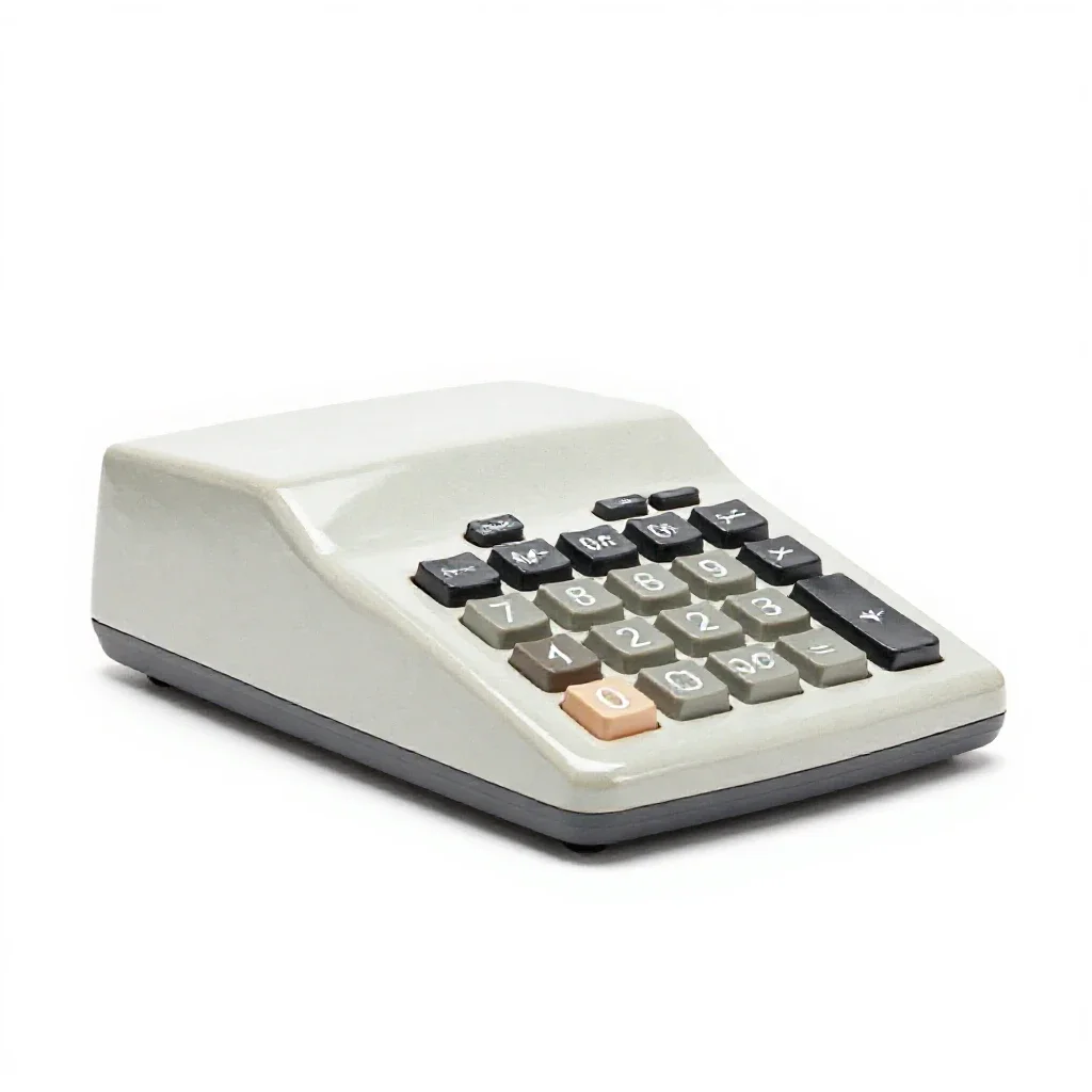 Adding machine isolated on a white background