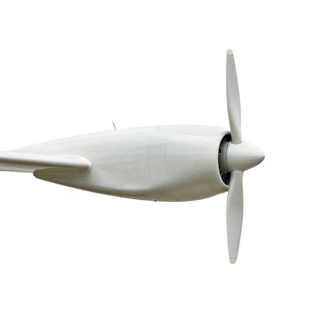 Airplane propeller isolated on a white background