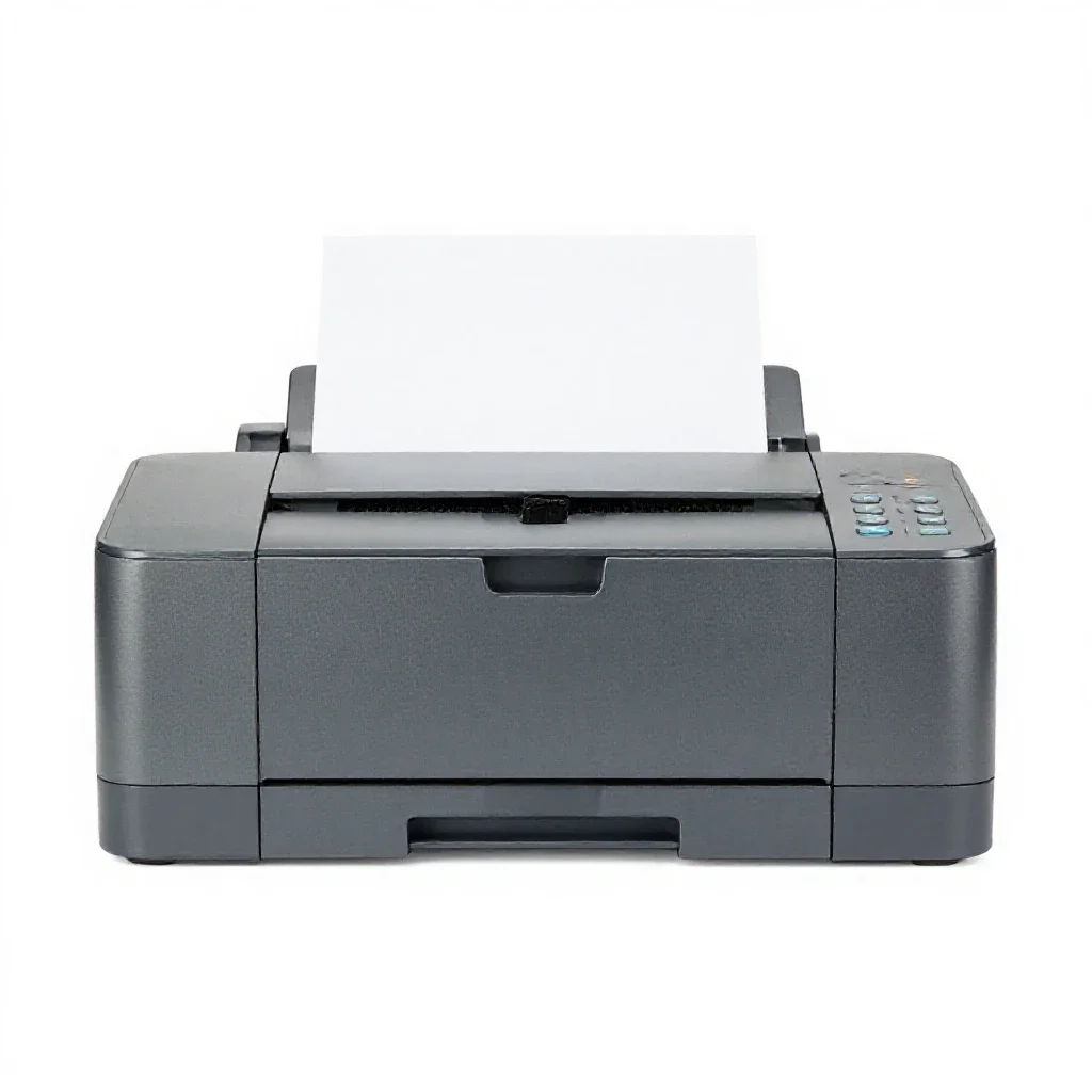 Electrostatic printer isolated on a white background